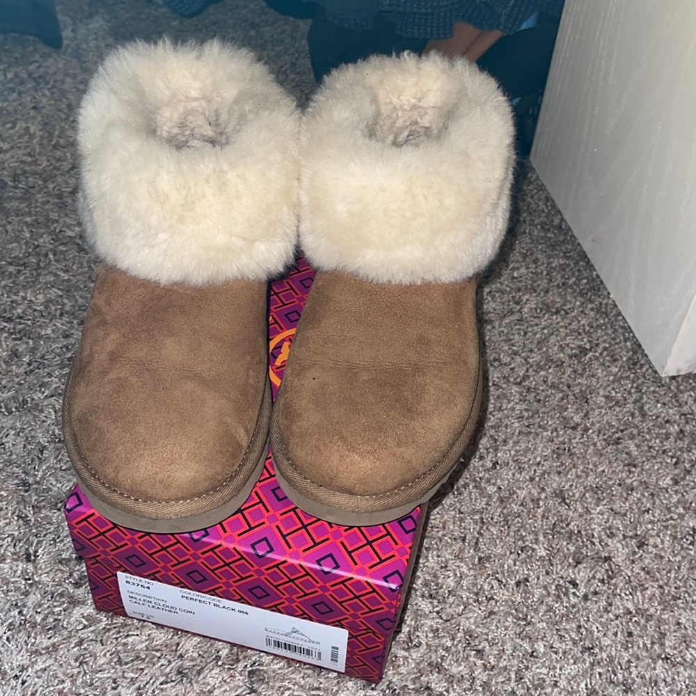 UGG classic mini fluff genuine shearling boot